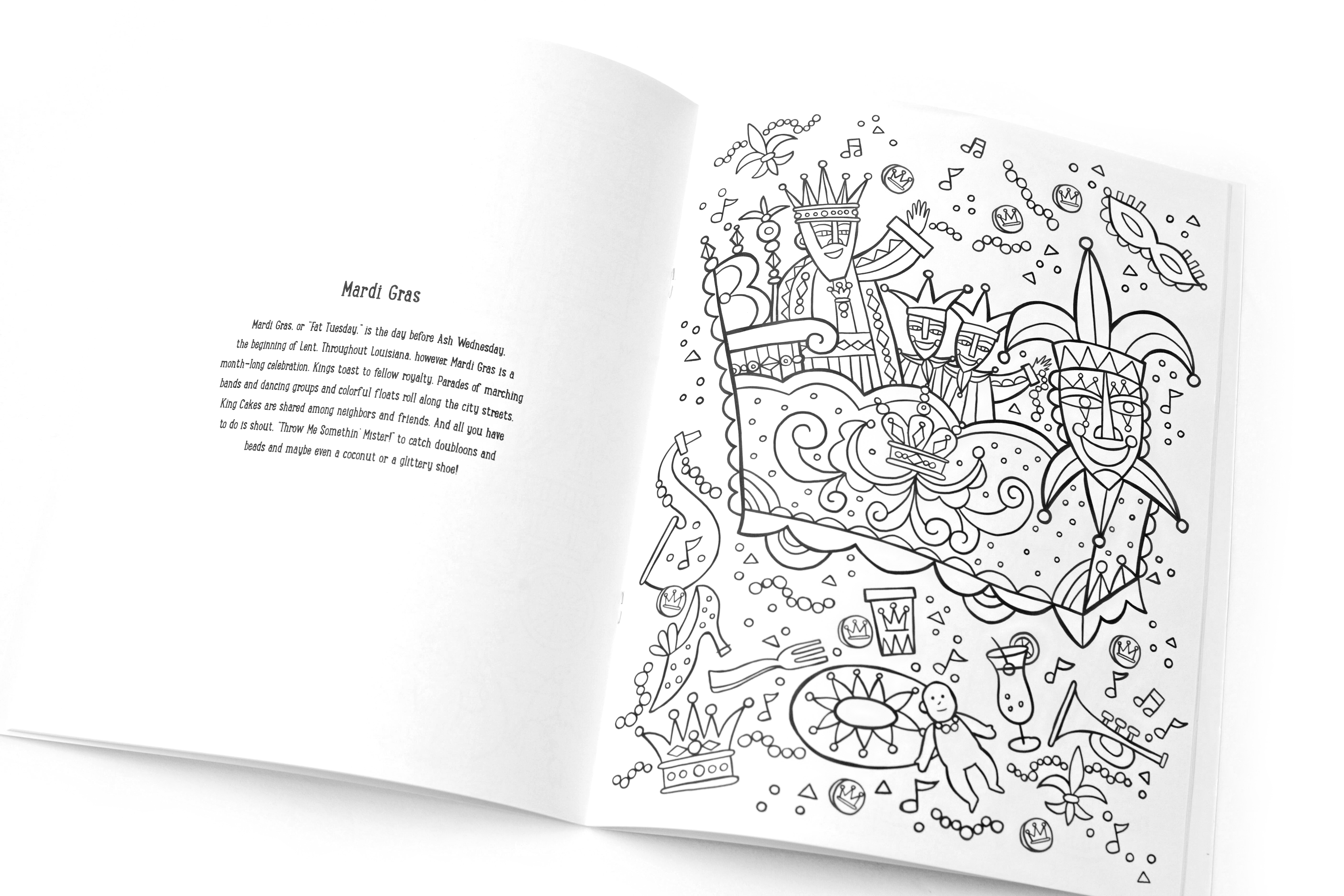 Coloring Book – New Orleans – The Parish Line